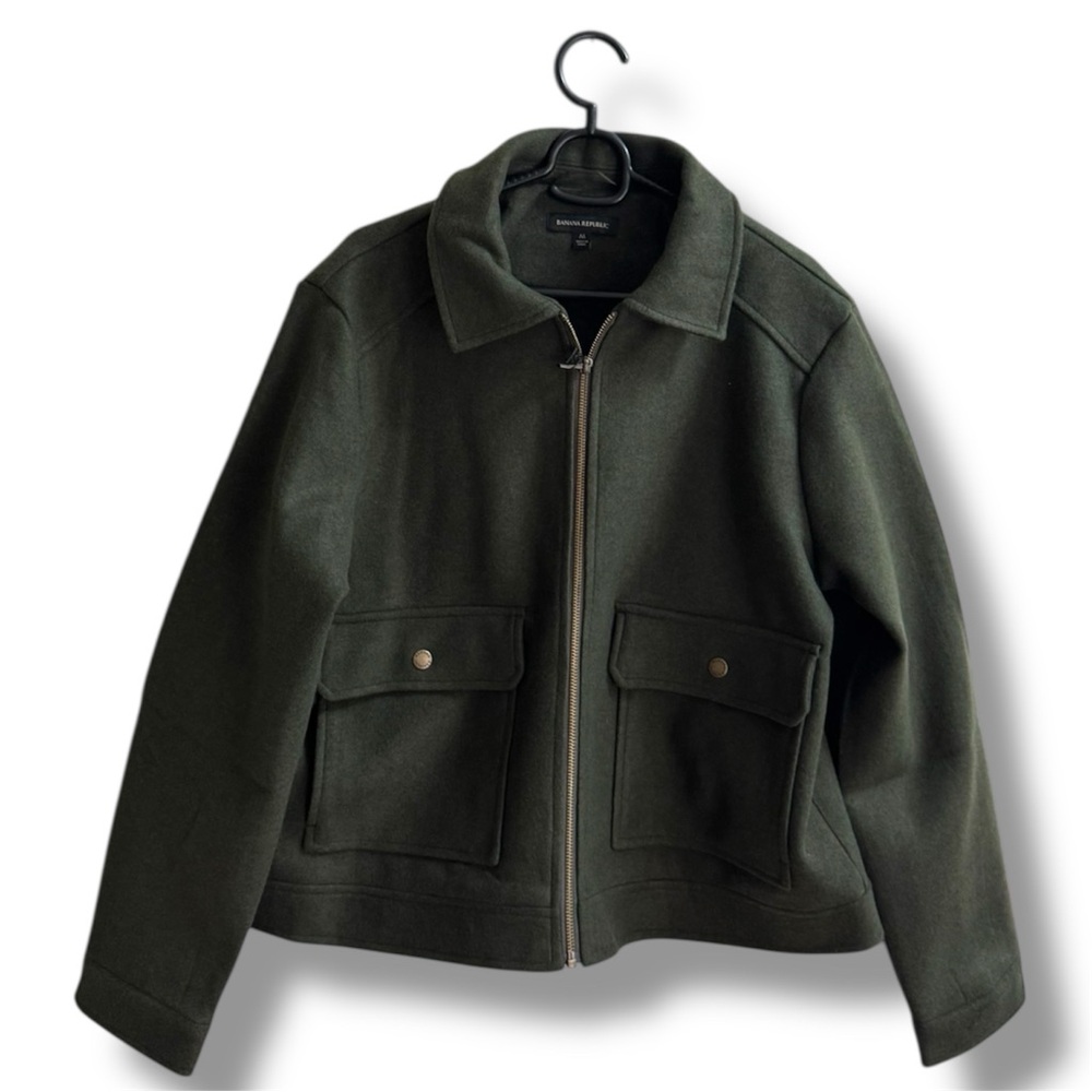 Banana Republic Women’s Green Felt Jacket
